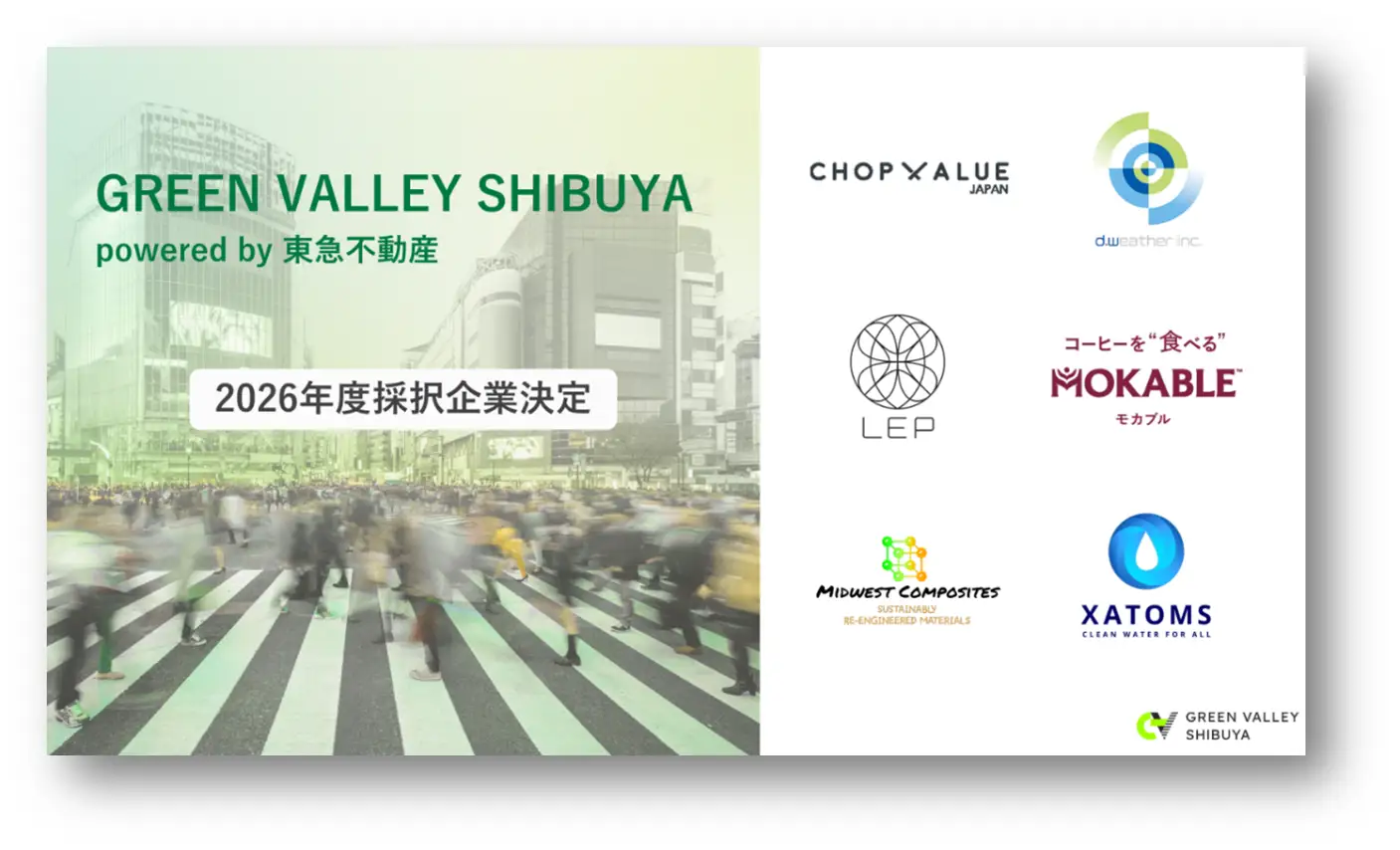 Xatoms is selected as one of the six startups for the Green Valley Shibuya project